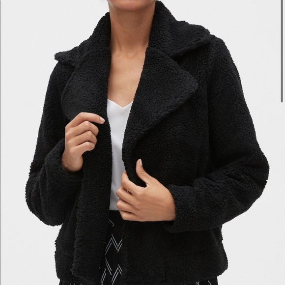 Banana Republic Jackets & Blazers - NWT Banana Republic Womens Black Teddy Jacket